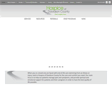 Tablet Screenshot of hospiceofdavidson.org